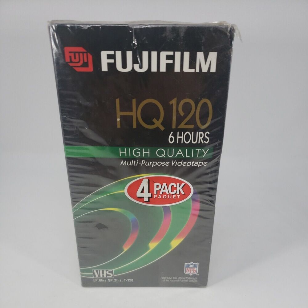 Fujifilm HQ120 T-120 VHS NEW Blank Video Tapes 6 Hours each High Quality Fuji